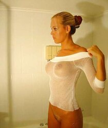 Inexperienced platinum-blonde flashing off her cute rack