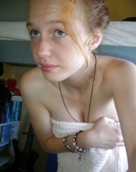 Fledgling redhead selfshot teenager