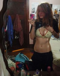 Fledgling redhead selfshot teenager