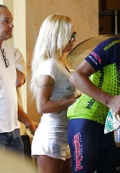 Pamela Anderson LONG-LEGGED BUM at Starbucks in Malibu