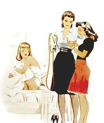 Female Dom fetish vintage artwork