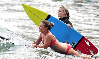 Lisa Gormley Jug-Glide Bathing Suit Malfunction At The Beach