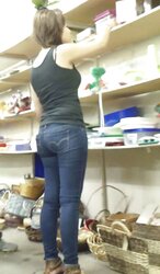 Cute cool taut teenager backside