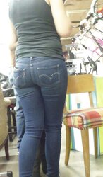 Cute cool taut teenager backside