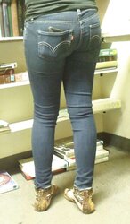 Cute cool taut teenager backside
