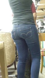 Cute cool taut teenager backside