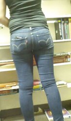 Cute cool taut teenager backside