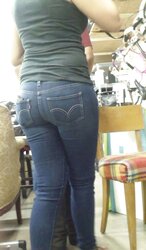 Cute cool taut teenager backside