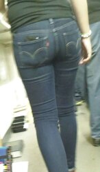 Cute cool taut teenager backside