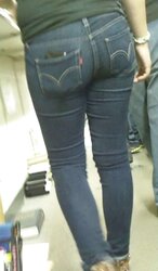 Cute cool taut teenager backside