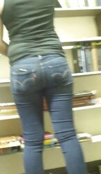 Cute cool taut teenager backside