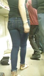Cute cool taut teenager backside