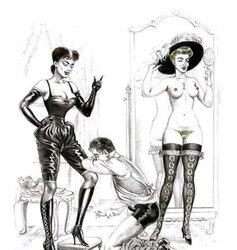 female domination-SADISM & MASOCHISM-Cartoon