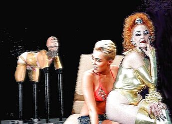 Miley and Antoniette Femdoms with Marionettes