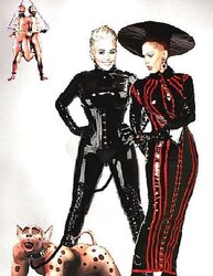 Miley and Antoniette Femdoms with Marionettes