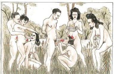 Them. Drawn Porn Art 16 - Naturist Camp c.