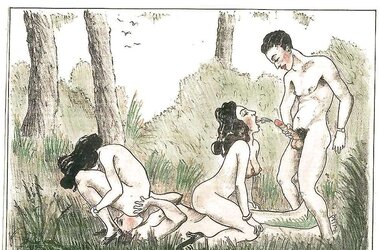 Them. Drawn Porn Art 16 - Naturist Camp c.