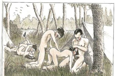 Them. Drawn Porn Art 16 - Naturist Camp c.