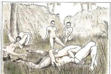 Them. Drawn Porn Art 16 - Naturist Camp c.