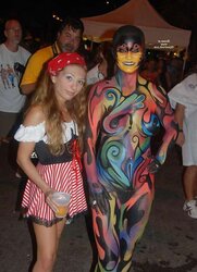 Bodypainted ladies