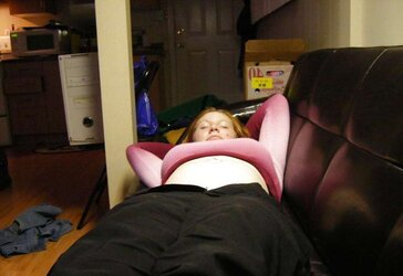 Ash-Blonde plumper buxom woman part