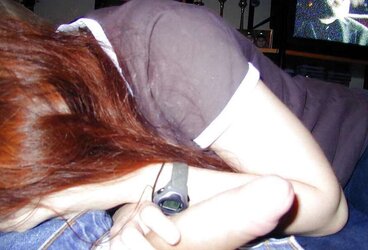 Tastey youthful redhead blows her BOYFRIEND