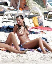 Naked inexperienced beach