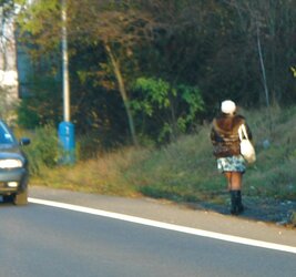 Public mega-bitch helena hooker work to teplice