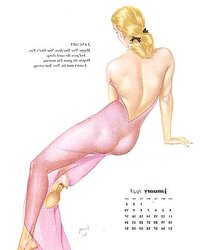 Erotic Calendar 9 - Vargas Clamp-ups