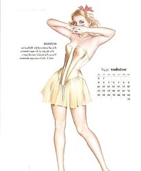 Erotic Calendar 9 - Vargas Clamp-ups