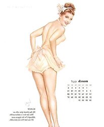 Erotic Calendar 9 - Vargas Clamp-ups