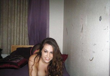 TEENAGER WITH GIGANTIC BRA-STUFFERS POSES
