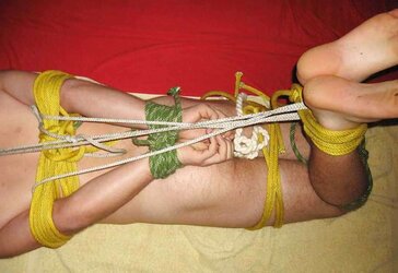 Hubby in Restrain Bondage