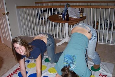 Magnificent Teenagers Playing Twister