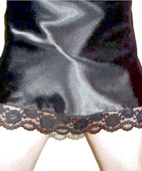 Ebony Satin Nightie