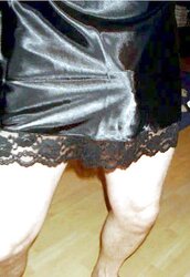 Ebony Satin Nightie