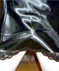 Ebony Satin Nightie