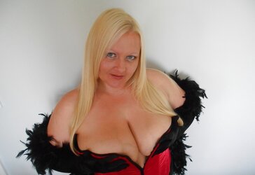 Chloe Cox Elegant with Boa