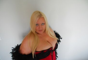 Chloe Cox Elegant with Boa
