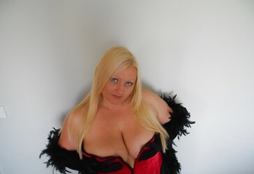 Chloe Cox Elegant with Boa