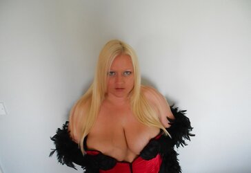 Chloe Cox Elegant with Boa