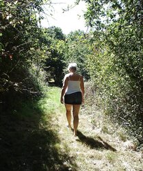 Striptease in the forest