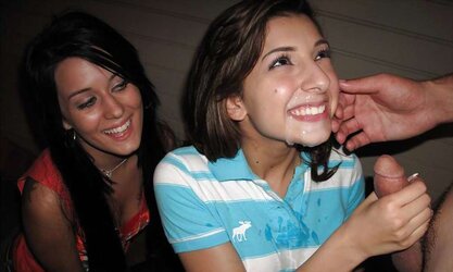 Excellent facial cumshot