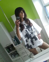 Teenager with rock hard tattas