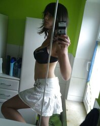 Teenager with rock hard tattas