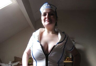 Abi bradford IN PVC NURSE UNIFORM