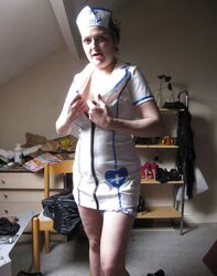 Abi bradford IN PVC NURSE UNIFORM