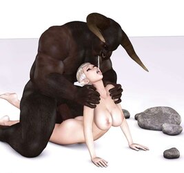 3D monster and Futanari