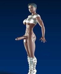 3D monster and Futanari
