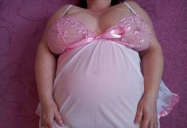 White and pinkish baby gal nightie part